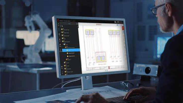 Person looking at computer monitor